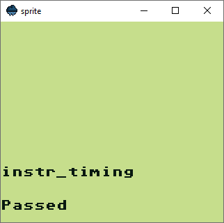 blargg instruction timing tests